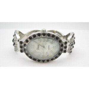 Women Vivani Quartz WR Analog 24mm Dial Bangle Cuff Watch (G951) "New Battery"